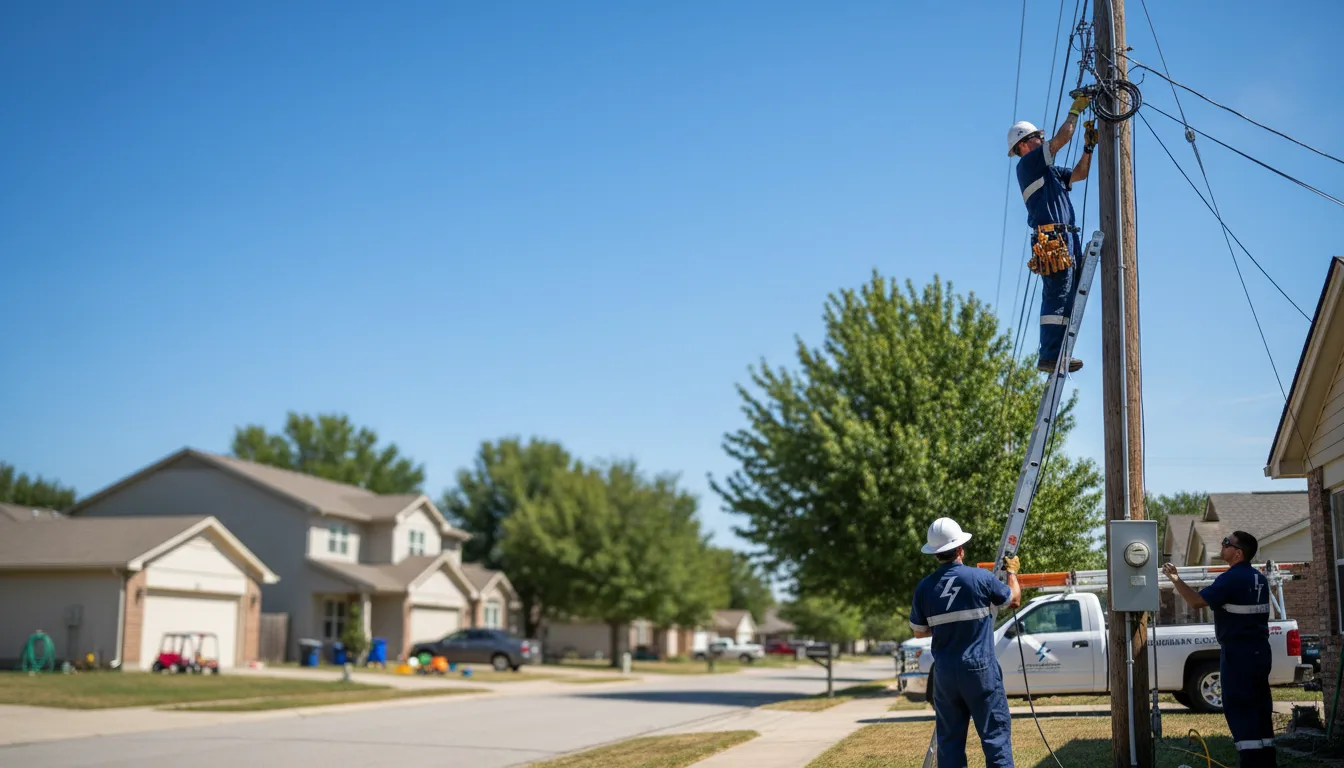Residential electrician providing installation services in Hanover, MI